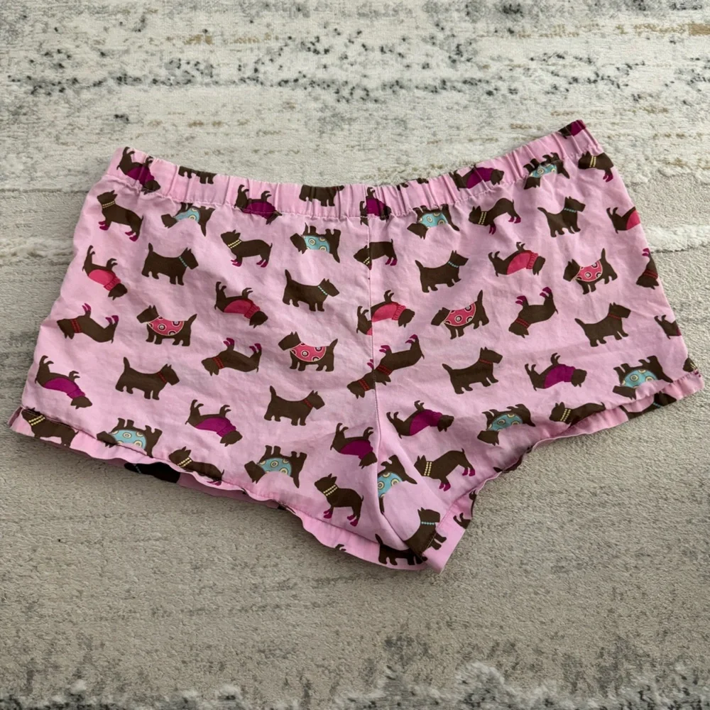 Old Navy pink with dog pattern lounge or sleep short shorts